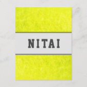 D'accompagnement Carte de fermeture de tennis Fuzzies (Dos)