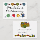 D'accompagnement Carte de fermeture de Tricot / étiquette par SRF (Devant / Derrière)