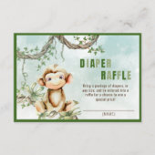 D'accompagnement Carte de fermeture du Baby shower de singe (Devant)