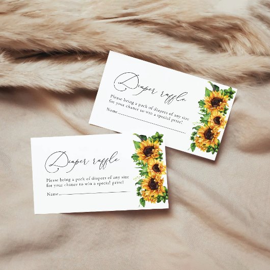 D'accompagnement Carte de fermeture du Baby shower de tournesol