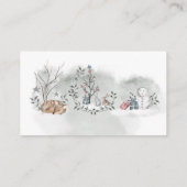 D'accompagnement Carte de fermeture du registre des bébés d'hiver (Dos)