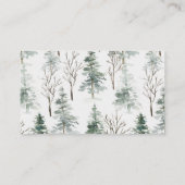 D'accompagnement Carte de fermeture florale de Noël d'hiver (Dos)