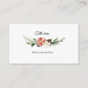 D'accompagnement Carte de fermeture florale de Noël d'hiver