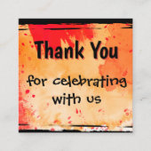 D'accompagnement Carte de fermeture Merci (Devant)