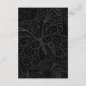 D'accompagnement Carte de fermeture papillon Filigree en noir (Dos)