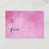 D'accompagnement Carte de Fête des mariées d'affichage Mandala coul (Dos)