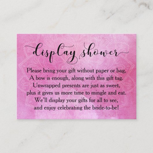 D'accompagnement Carte de Fête des mariées d'affichage Mandala coul (Devant)