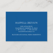 D'accompagnement Carte de fidélité Ancre bleu marine (Dos)