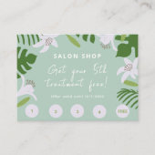 D'accompagnement Carte de fidélité de beauté tropicale (Devant)