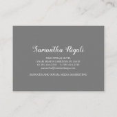 D'accompagnement Carte de fidélité Eucalyptus Vert Aquarelle (Dos)