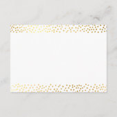 D'accompagnement CARTE DE FIN chic or rustique mini confetti (Dos)