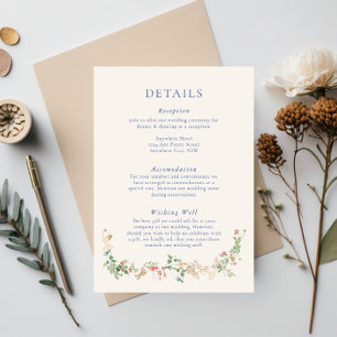 D'accompagnement Carte de floraison de jardin de fleurs sauvages él