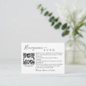 D'accompagnement Carte de fonds de lune de miel avec QR (Debout devant)