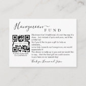 D'accompagnement Carte de fonds de lune de miel avec QR (Devant)