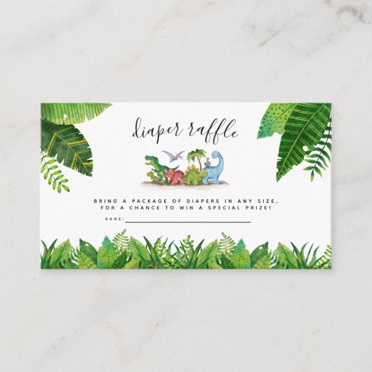 D'accompagnement Carte de jauge de couches, Baby shower à thème Din (Devant)