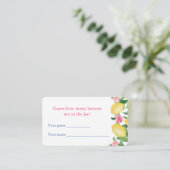 D'accompagnement Carte de jeu de Baby Shower Mariage : Devinez comb (Debout devant)