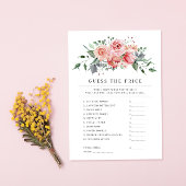 D'accompagnement Carte de jeu de devinette de prix pour Baby Shower