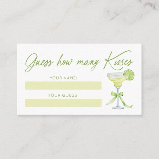 D'accompagnement Carte de jeu de douche de mariée 'Devinez combien (Devant)