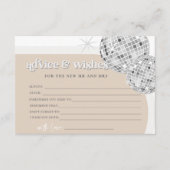 D'accompagnement Carte de jeu de Fête des mariées Disco Advice and  (Devant)