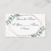 D'accompagnement Carte de jeu de Fête des mariées géométrique Eucal (Devant)