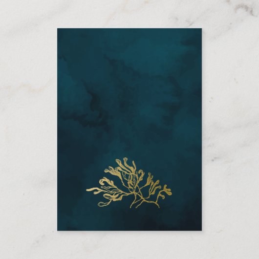 D'accompagnement Carte de jeu de shower de mariage Gold Guess How M (Dos)