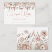 D'accompagnement Carte de jeu d'herbe de pampa botanique florale (Devant / Derrière)