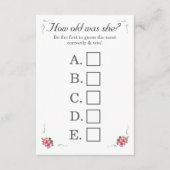 D'accompagnement Carte de jeu Fête des mariées Rose nuptiale (Devant)