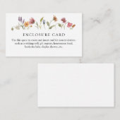 D'accompagnement Carte de la douche de fleurs sauvages en fleurs (Devant / Derrière)