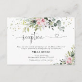 D'accompagnement Carte de la réception de mariage de verdure (Devant)