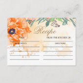 D'accompagnement Carte de la recette de la douche nuptiale des pies (Devant)