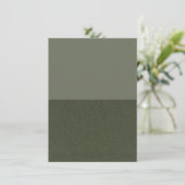 D'accompagnement Carte de l'enveloppe en mousse vert Half & Half –  (Debout devant)