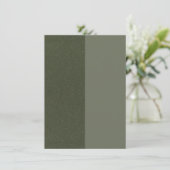 D'accompagnement Carte de l'enveloppe en mousse vert Half & Half – (Debout devant)