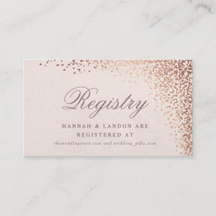 D'accompagnement Carte de liste de mariage en faux feuillard métall