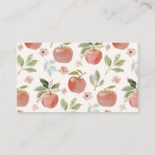 D'accompagnement Carte de livres pour bébé Apple of Our Eye Insert (Dos)