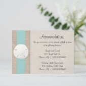 D'accompagnement Carte de logement de mariage à la plage de Sand Do (Debout devant)