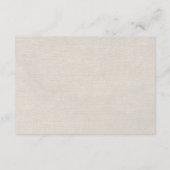 D'accompagnement Carte de logement de mariage à la plage de Sand Do (Dos)