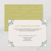 D'accompagnement Carte de logement Mandala - Turquoise (Devant / Derrière)