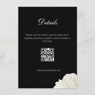 D'accompagnement Carte de Mariage de détail Rose classique