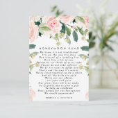 D'accompagnement carte de mariage de lune de miel rose (Debout devant)