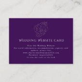 D'accompagnement Carte de Mariage Dragon | Code QR | Or Violet 2026 (Devant)