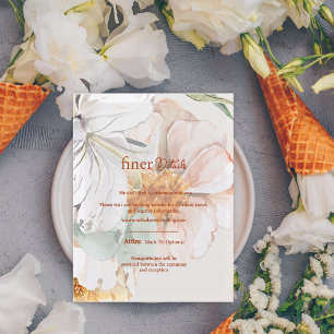 D'accompagnement Carte de mariage Finer Details   Floral rose saumo