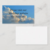 D'accompagnement Carte de mariage Mariage nuages (Devant / Derrière)