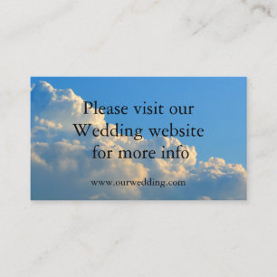 D'accompagnement Carte de mariage Mariage nuages