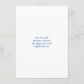 D'accompagnement Carte de mariage personnalisée (Dos)