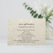 D'accompagnement Carte de mariage Plus d'infos - Fab Glit Or Blanc (Debout devant)