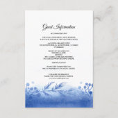 D'accompagnement Carte de Mariage pour le paysage d'hiver bleu (Devant)