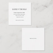 D'accompagnement Carte de mariage simple (Devant / Derrière)