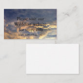 D'accompagnement Carte de mariage Sunset Wedding (Devant / Derrière)