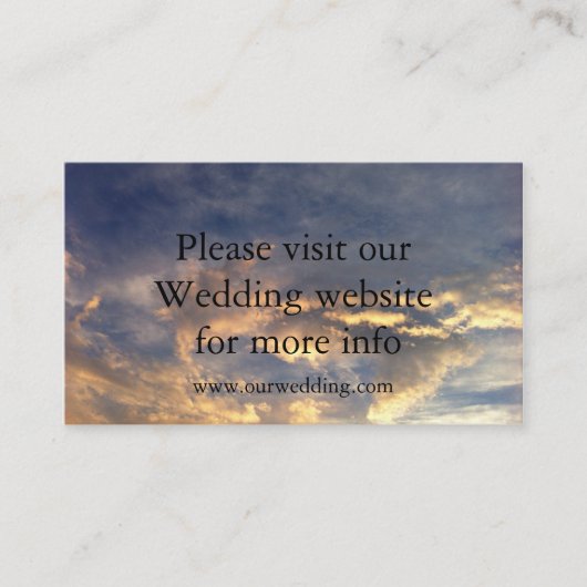 D'accompagnement Carte de mariage Sunset Wedding (Devant)