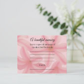 D'accompagnement Carte de message commémoratif Plumeria (Debout devant)